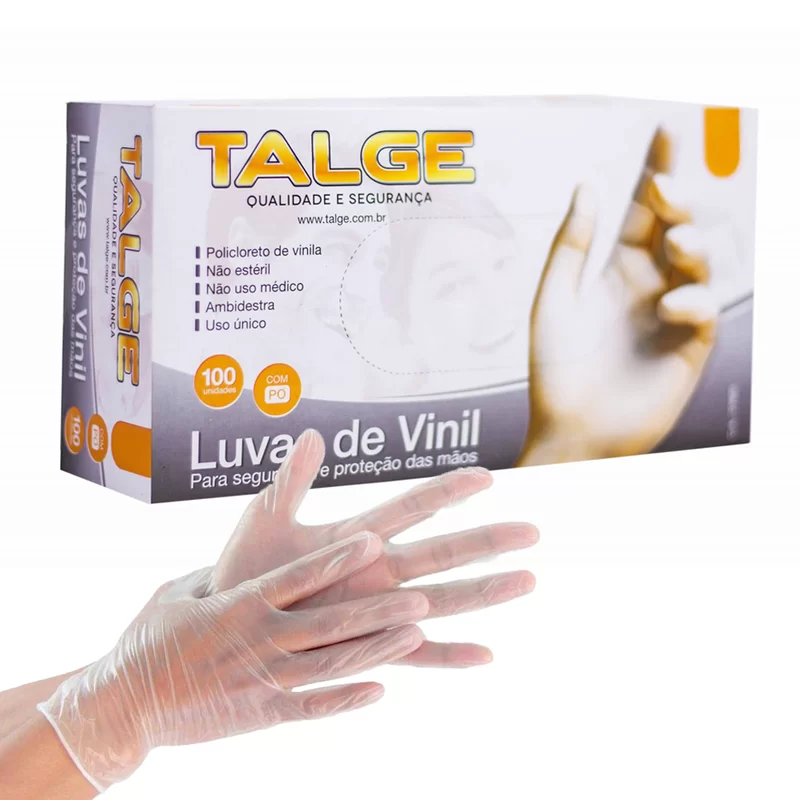 Luvas de Vinil Talge